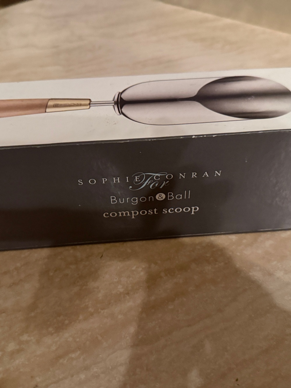 Sophie Conran Burgon & Ball Compost Scoop - Wood Handle, Stainless Steel